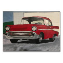 Red Car Automobile Reading Flashcards for Adults