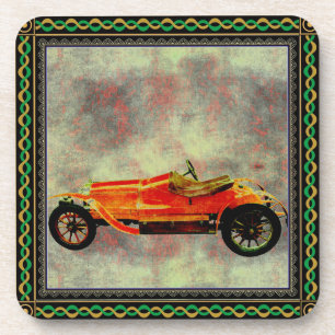  Red Car Beverage Coaster Bier Onderzetter