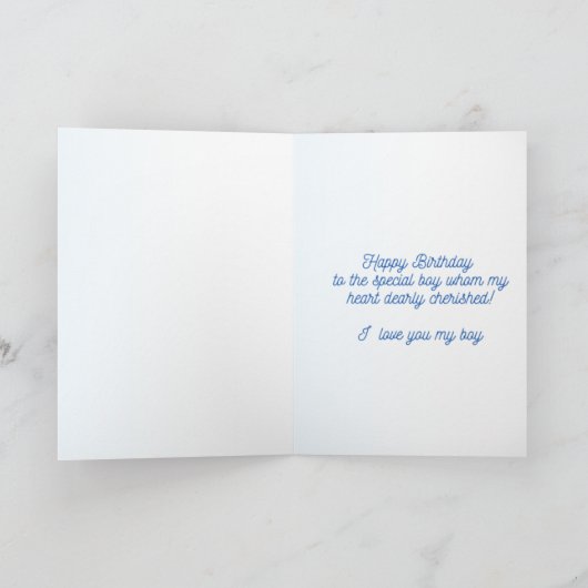 RED CAR BIRTHDAY KAART (Binnen)