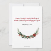 Red Car Christmas We've Moved Holiday Announcement (Achterkant)