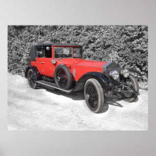 Red car poster