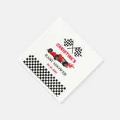 Red Car Race Baby shower Servet (Hoek)