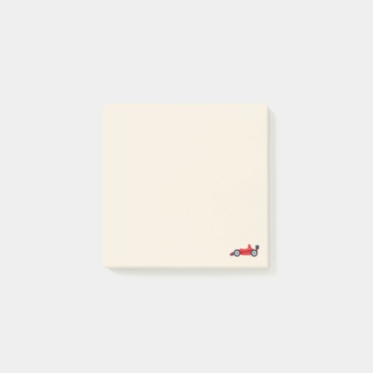 Red Car Racing Emoji Post-it® Notes (Voorkant)