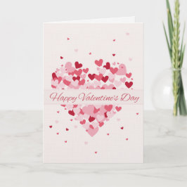 Red card with I Love You Valentines Card Feestdagen Kaart