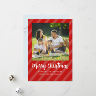 Red Cardinaal Photo Holiday Card Feestdagenkaart