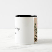 Red Cardinal and Pine Two-Tone Coffee Mug Tweekleurige Koffiemok (Center)