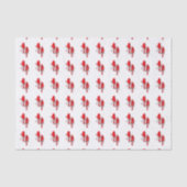 Red Cardinal Bird Kerst Tissue Paper Tissuepapier (Voorkant)