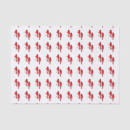 Red Cardinal Bird Kerst Tissue Paper Tissuepapier