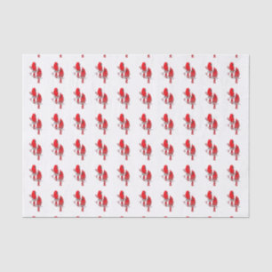 Red Cardinal Bird Kerst Tissue Paper Tissuepapier