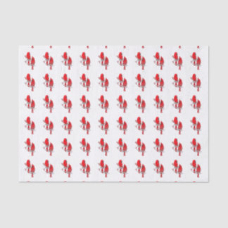 Red Cardinal Bird Kerst Tissue Paper Tissuepapier