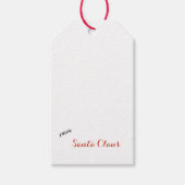 RED CARDINAL BIRD VAN SANTA CLAUS CADEAULABEL (Voorkant)
