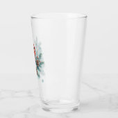 Red Cardinal Birds and Pine Christmas Glass Cup Glas (Links)