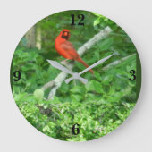 RED CARDINAL clock Grote Klok (Voorkant)