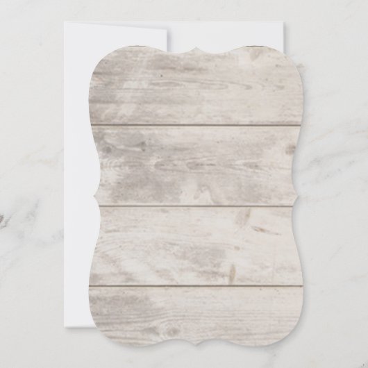 Red Cardinal Holly Berry Wood Christmas Corporate Kaart (Achterkant)