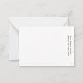 RED CARDINAL IN WHITE BIRCHES WITH BERRIES  NOTITIEKAARTJE (Achterkant)