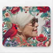 Red Cardinal Memorial Keepsake FOTO Muismat (Voorkant)
