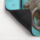 Red Cardinal On a Rusty Door Knocker Muismat (Hoek)