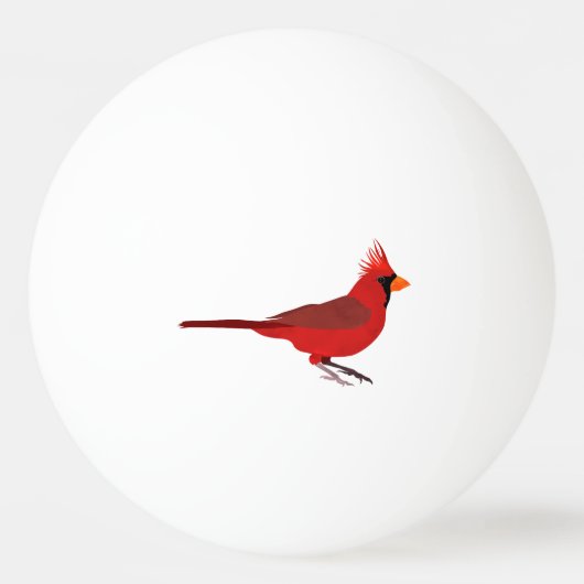 Red Cardinal Pingpongbal (Voorkant)
