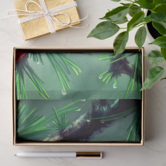 Red Cardinal Tissue Paper Tissuepapier (Geschenk)