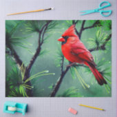 Red Cardinal Tissue Paper Tissuepapier (Craft)