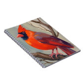 Red Cardinal Watercolor Painting Notitieboek (Rechterzijde)