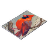Red Cardinal Watercolor Painting Notitieboek (Linkerzijde)