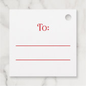 Red cardinal winter branch Merry Christmas to from Bedankjes Labels (Achterkant)