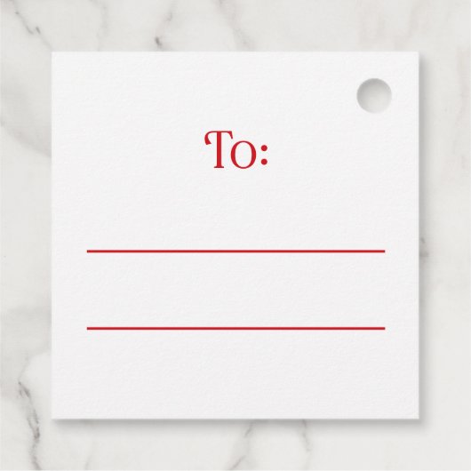 Red cardinal winter branch Merry Christmas to from Bedankjes Labels (Achterkant)