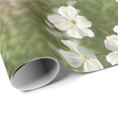 Red Cardinals Bird House Flower Garden Cadeaupapier (Rol Hoek)