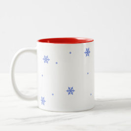 Red Cardinals kerstcadeau Tweekleurige Koffiemok