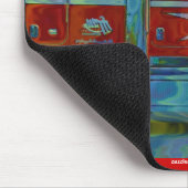 Red Cargo Truck Transport Truck Drivers Mousepad Muismat (Hoek)