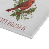 Red Carinal Holly Berries Mistletoe Kerstmis Snijplank (Hoek)