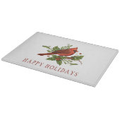 Red Carinal Holly Berries Mistletoe Kerstmis Snijplank (Hoek)