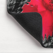 Red Carnan Floral Fantasy Mousepad Muismat (Hoek)