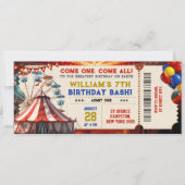 Red Carnival Park Circus Verjaardagskaart (Voorkant)