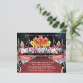 Red Carpet Bachelorette Party Invitation (Staand voorkant)