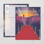 Red Carpet Celebrity Briefkaart (Voorkant / Achterkant)