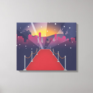 Red Carpet Celebrity Canvas Afdruk