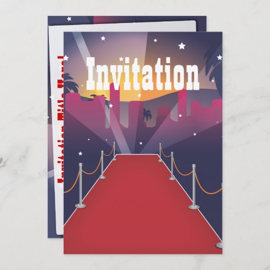 Red Carpet Celebrity Kaart (Voorkant / Achterkant)