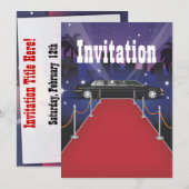 Red Carpet Celebrity Limo Kaart (Voorkant / Achterkant)