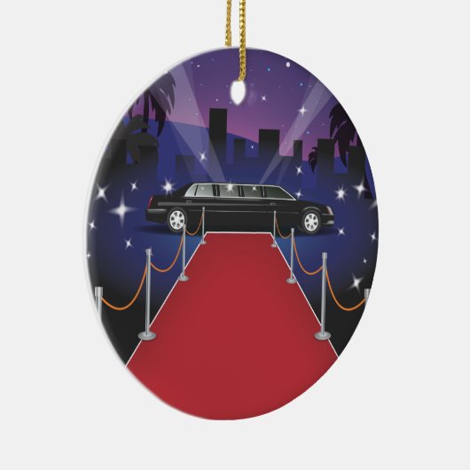 Red Carpet Celebrity Limo Keramisch Ornament (Rechts)