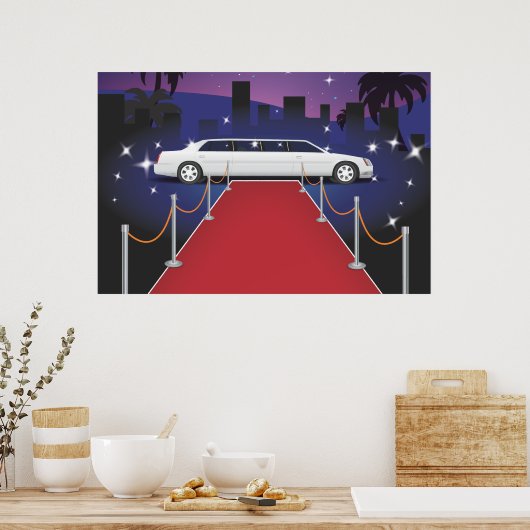 Red Carpet Celebrity Limo Poster (Keuken)