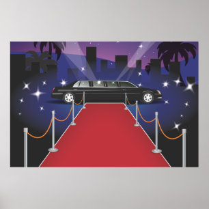 Red Carpet Celebrity Limo Poster