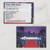 Red Carpet Celebrity Limo Visitekaartje (Voorkant / Achterkant)