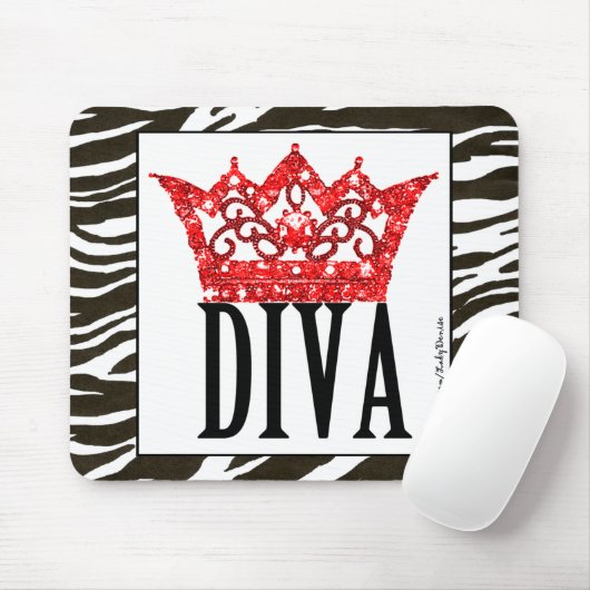 Red Carpet Diva Mousepad Muismat (Met muis)