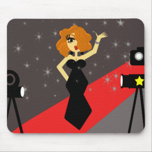 Red Carpet Diva Mousepad Muismat