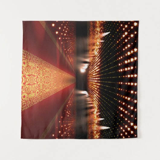 Red carpet festival: glamoureuze scène. wandkleed (Voorkant (horizontaal))