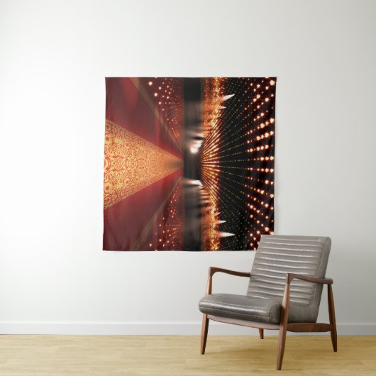 Red carpet festival: glamoureuze scène. wandkleed (In Situ (horizontaal))