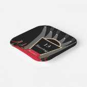 Red Carpet Film Première Glamoureuze Verjaardagsfe Papieren Bordje (Gebogen)