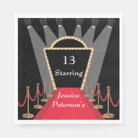 Red Carpet Film Première Glamoureuze Verjaardagsfe